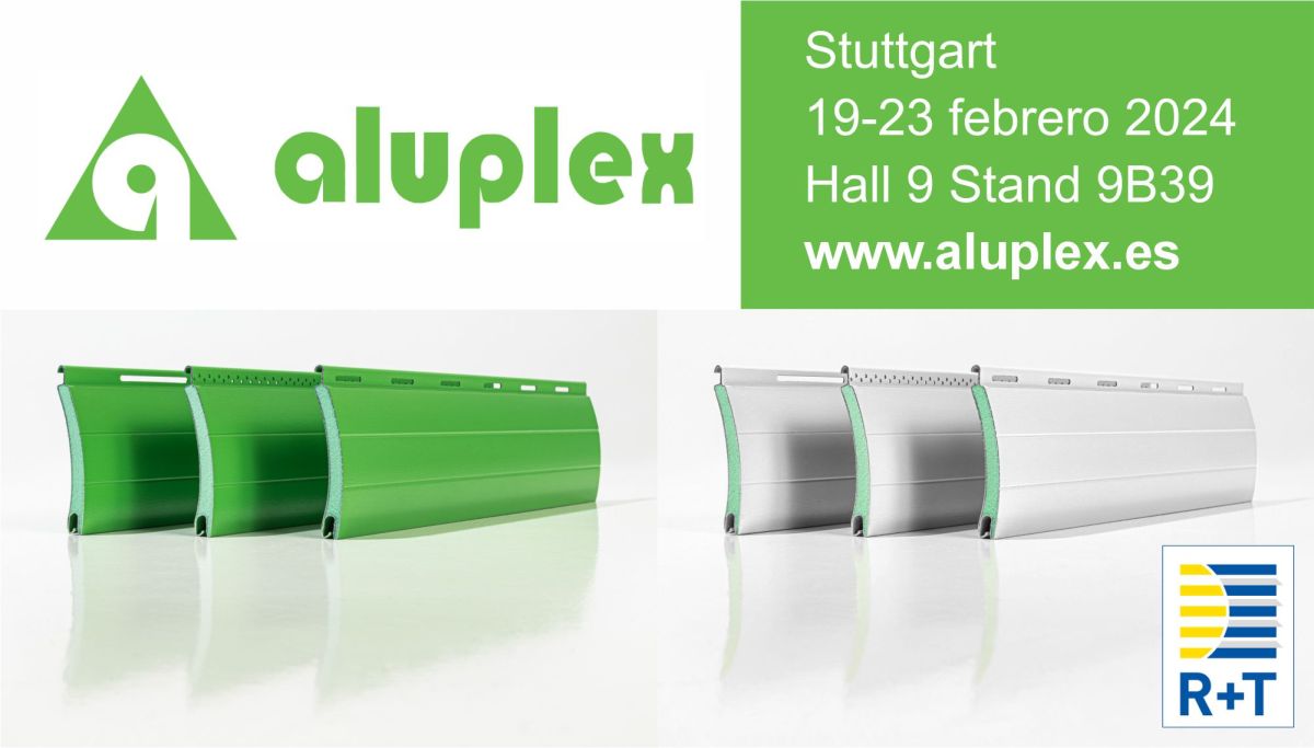 ALUPLEX en R+T Stuttgart con la Lama / Slat 55 AX – Innovación en&nbsp;Persianas